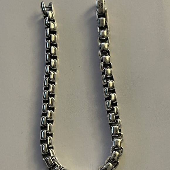 David Yurman 7 mm men’s box link bracelet s… - Picture 3 of 5